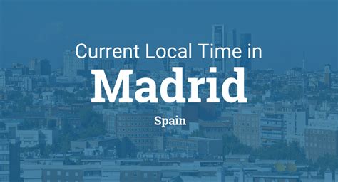 current local time in spain